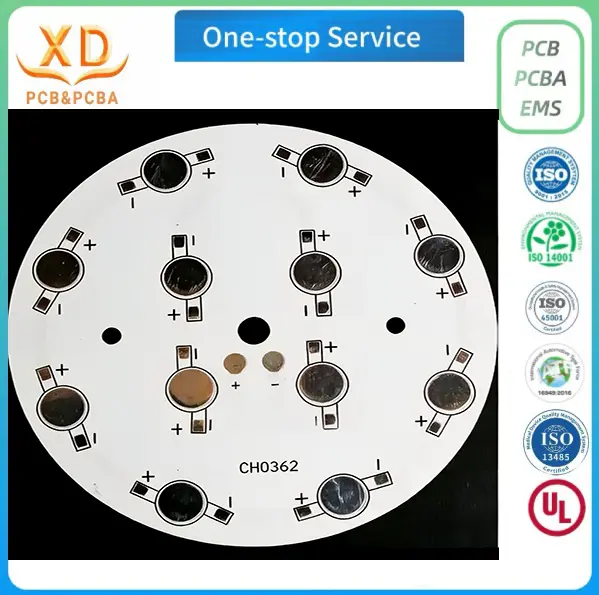 Hersteller von kundenspezifischen runden LED-Aluminium-Leiterplatten in China f&uuml;r die Einf&uuml;hrung von OEM-Beleuchtung